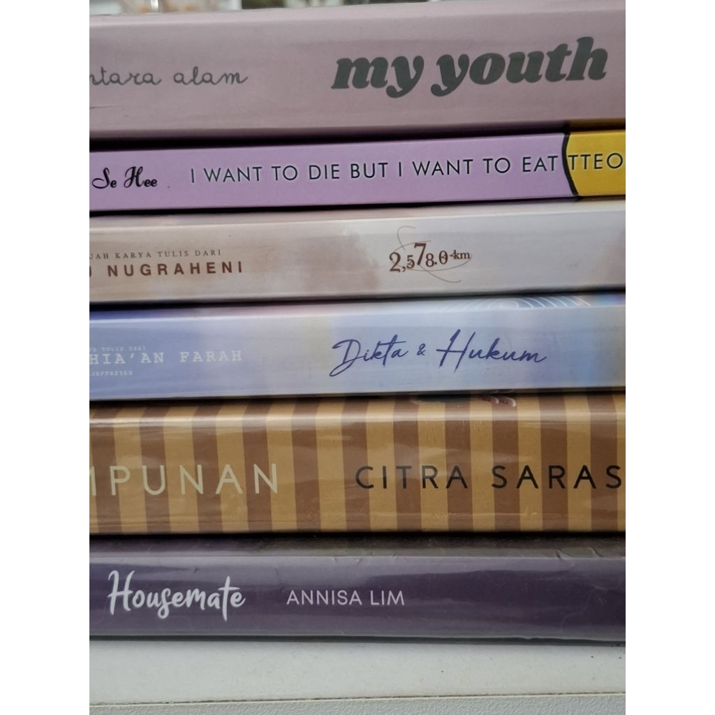 preloved novel ic.you (my youth, housemate, dikta hukum, himpunan, 2,5780km)
