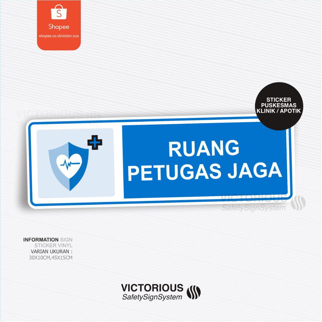 

Sticker Information Sign Rambu Ruang Petugas Jaga