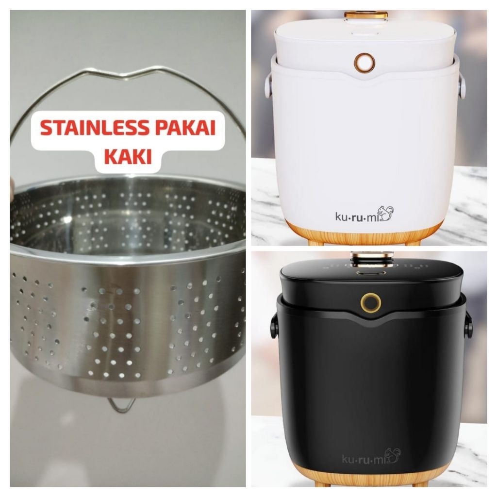 Sarangan Steamer Stainless Steel Low Carbo Khusus Utk Rice Cooker Kurumi KH 201
