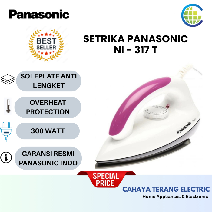Panasonic Setrika NI 317T Cocolo NI317T NI 317 T - 300 Watt
