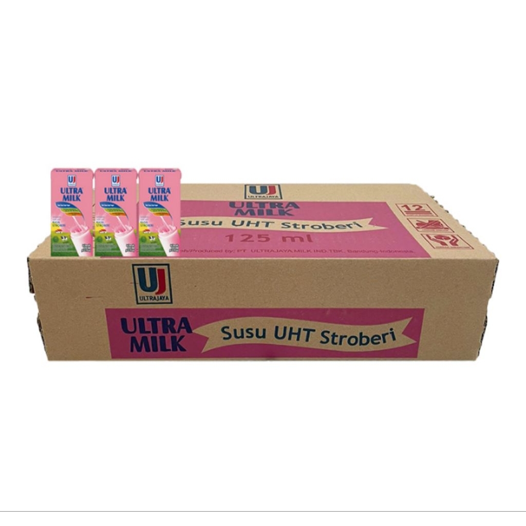 

Ultra Milk Susu UHT Stroberi Karton Kotak 40 x 125 ml