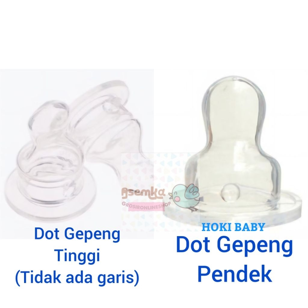 DOT GEPENG TERMURAH Karet silicone dot bayi gepeng