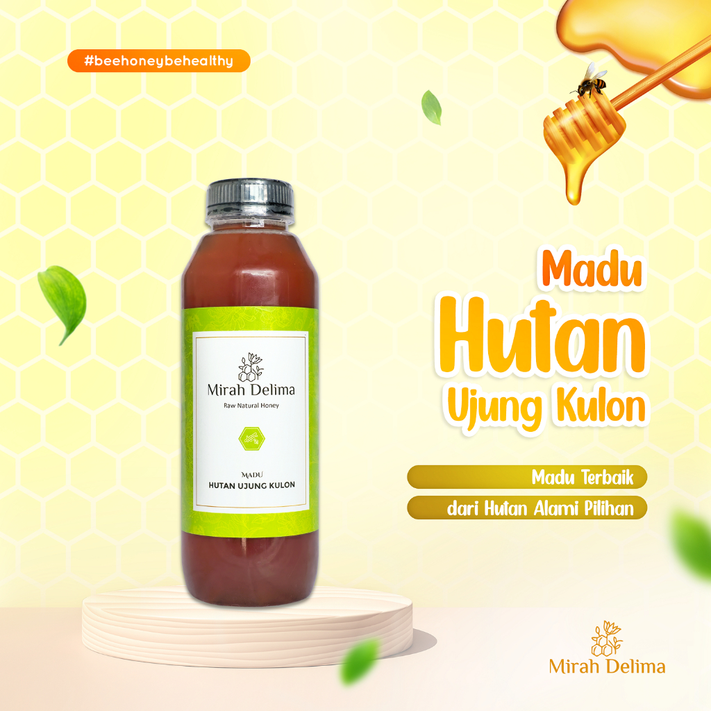 

Madu Hutan - Madu Odeng Ujung Kulon - Raw Rainforest Honey - 500 ml