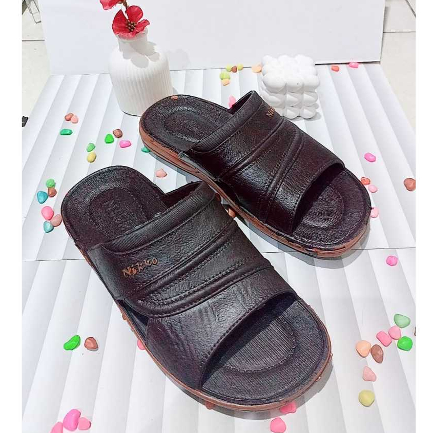 NK 12 - 38-42 SANDAL PRIA DEWASA NIKKO 8012 SANDAL SLIDE SANDAL TERMURAH PRIA SURABAYA 2W SANDAL COW