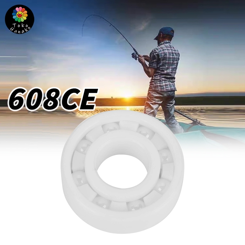 Bearing Keramik Zirkonia 608CE Anti-Magnetik Deep Groove Tahan Panas & Aus Cocok Drone Sepatu Roda K