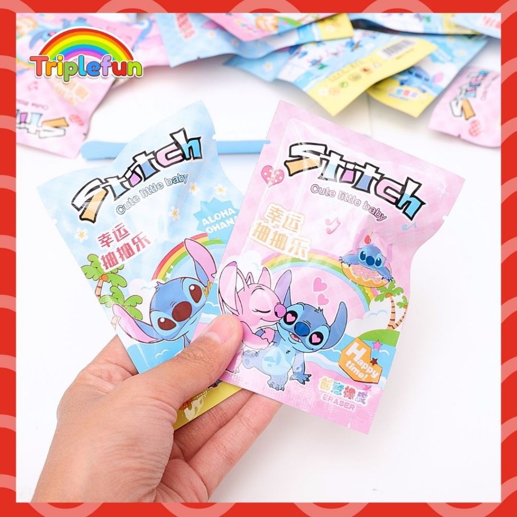 

Penghapus Misteri Bag ER-1604 Stitch V2 Pastel Eraser Box Collection Pencil Eraser Karakter Kartun Anak