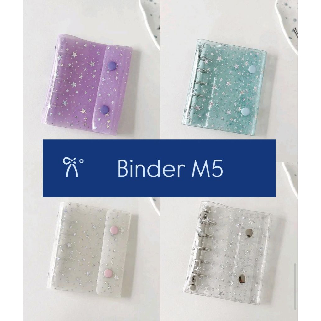 

Binder M5 ring 5 glitter star - limited edition - cash envelope Korean style - cash stuffer savings challenge