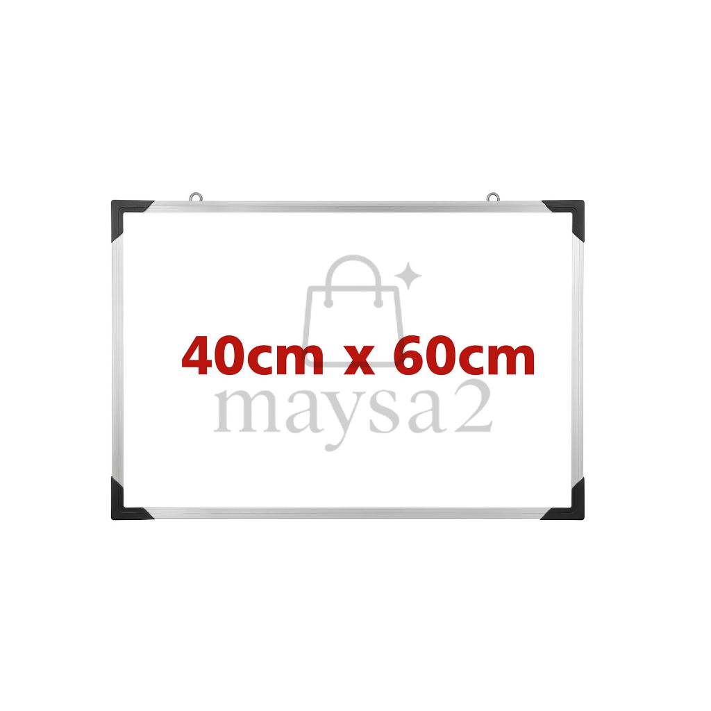 

Maysa2 Papan Tulis Whiteboard 40cm x 60cm untuk Penggunaan Anda Desain Kuat & Aman Cat Waterbased Praktis Mudah Dihapus Ideal untuk Belajar atau Kerja