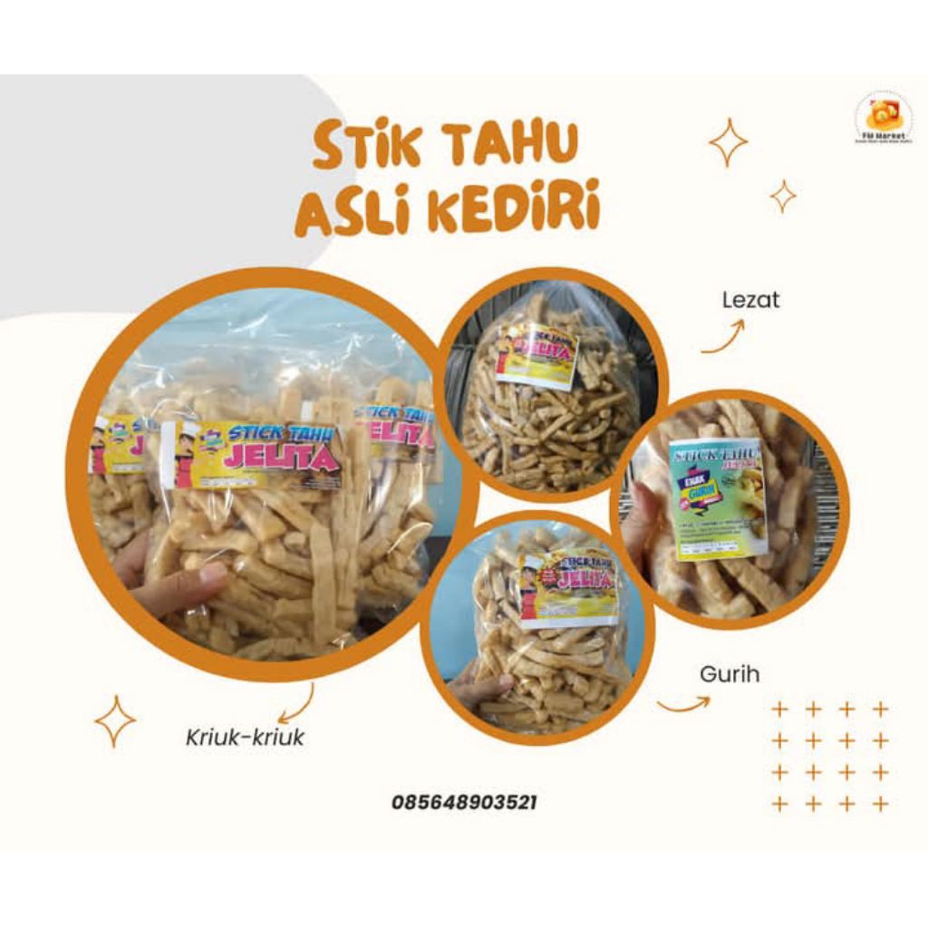 

Stik Tahu Asli Kediri Kemasan 100gr