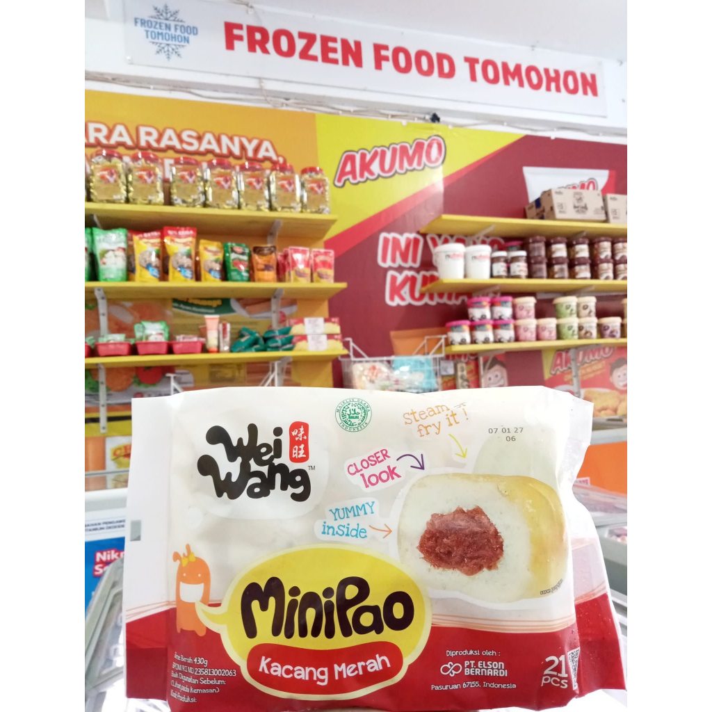 

Weiwang Minipao Kacang Merah isi 21pcs 430gr - Frozen Food Tomohon