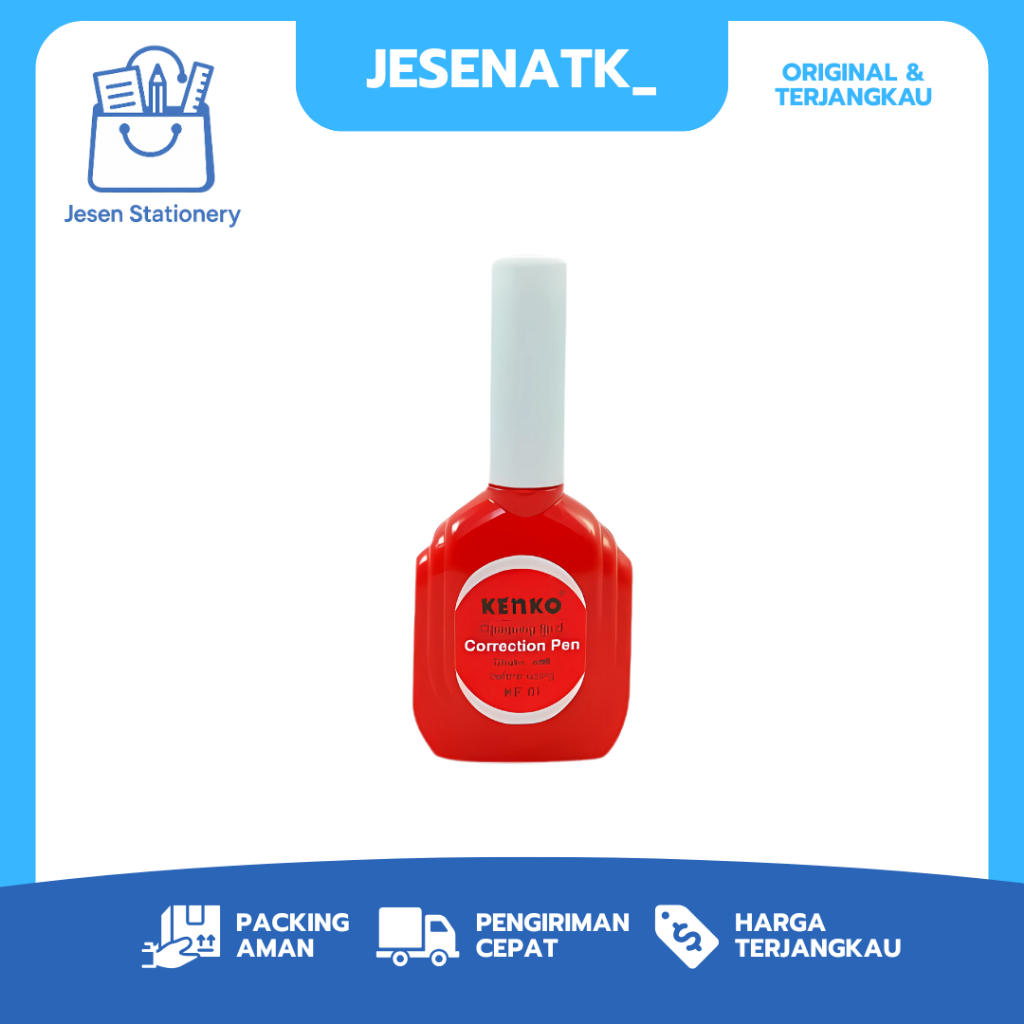 

Tipex Cair Kenko KE01 – Botol Merah Penghapus Kertas Murah Cepat Kering Tidak Mudah Menggumpal