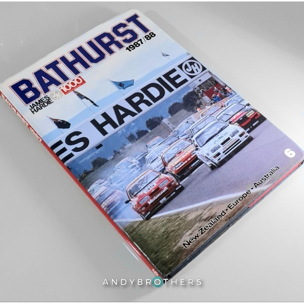 Buku Race Car/Katalog Otomotif Official Balap Mobil Turing Bathurst 1987-1988 James Hardie 1000 ORIG