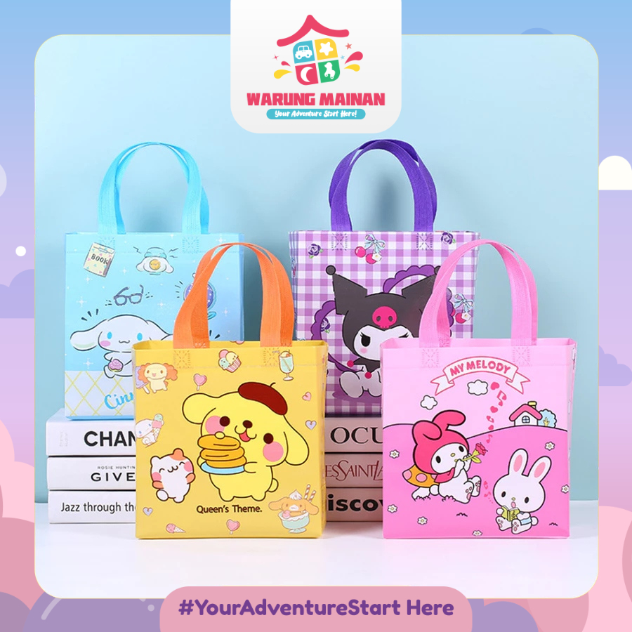 

[WARUNGMAINAN] [WM235] GOODIE GOODIES BAG 22X23 LEBAR 11WARNA RANDOM ANEKA GAMBAR KARAKTER LUCU ULANG TAHUN HAPPY BIRTHDAY TAS