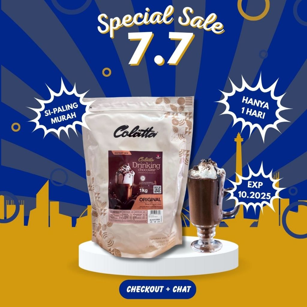 

COLATTA Drinking Chocolate 1 Kg / Bubuk Minuman Coklat / Choco Powder Drinking 1kg