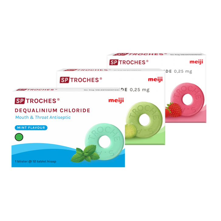 SP Troches Meiji 12's Tablet Hisap for Obat Radang Tenggorokan