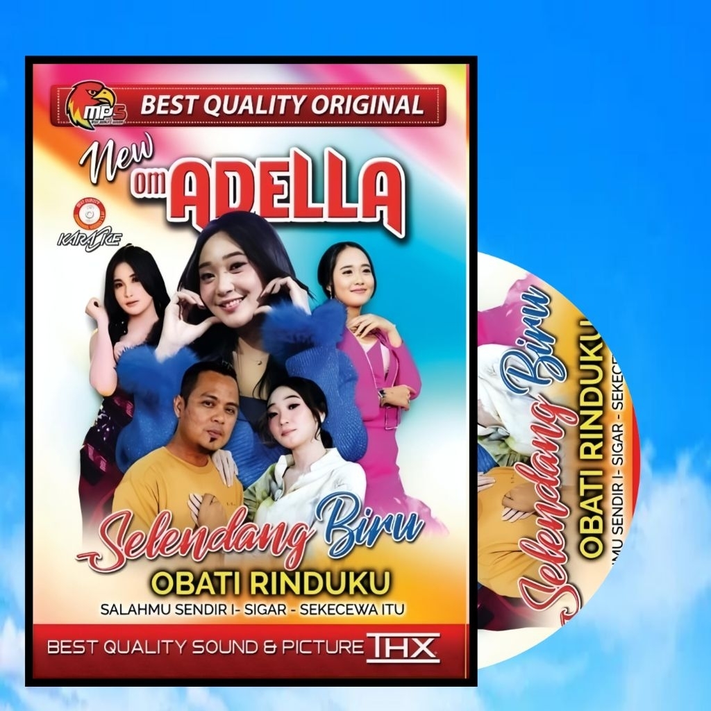 KASET MP5 VIDIO MUSIK LAGU DANGDUT KOPLO OM ADELLA  - MP5 AUDIO MOBIL LAGU DANGDUT KOPLO - KASET MP5