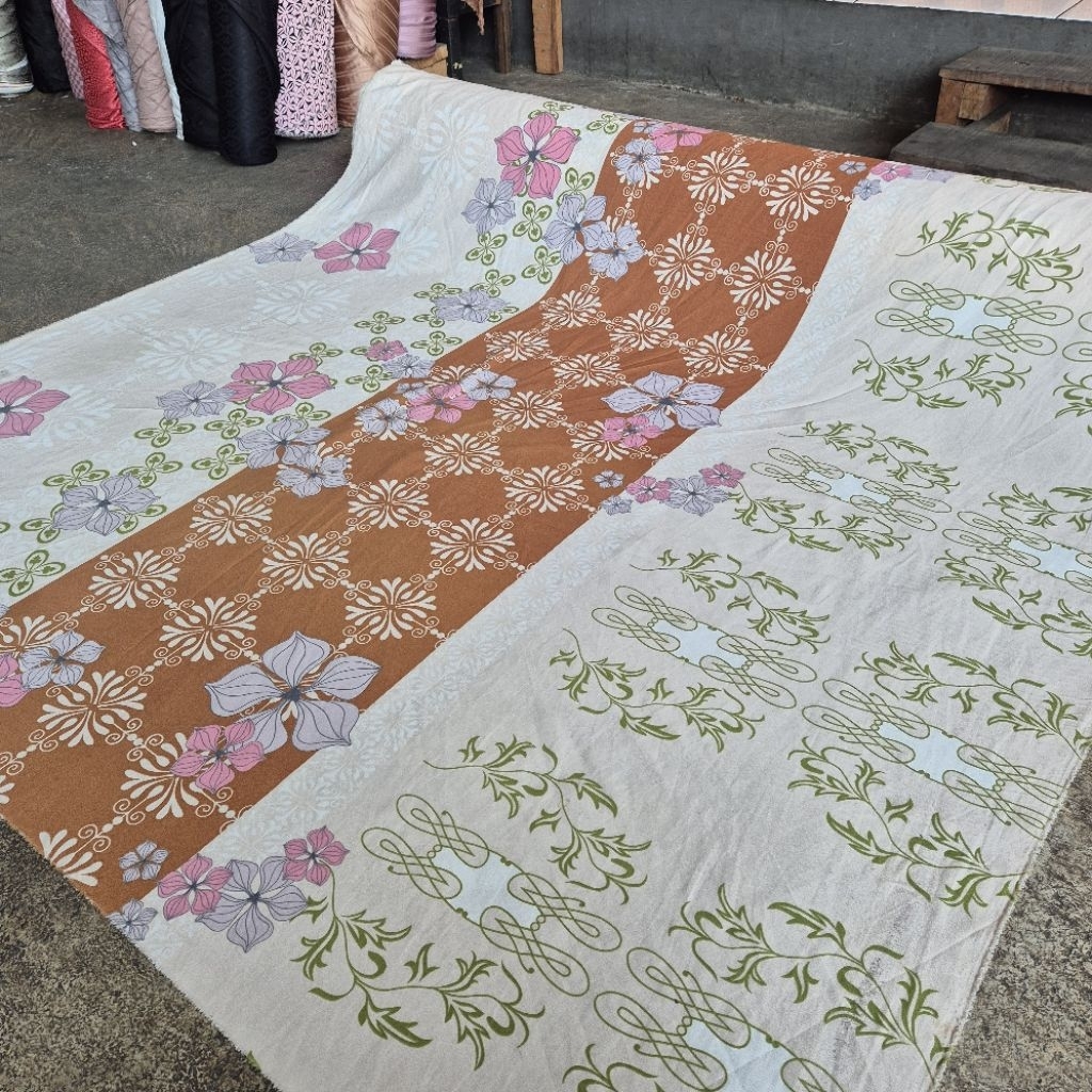 kain arabian crepe premium motif - kain arabian crepe garment motif - harga tertera 0,5 meter