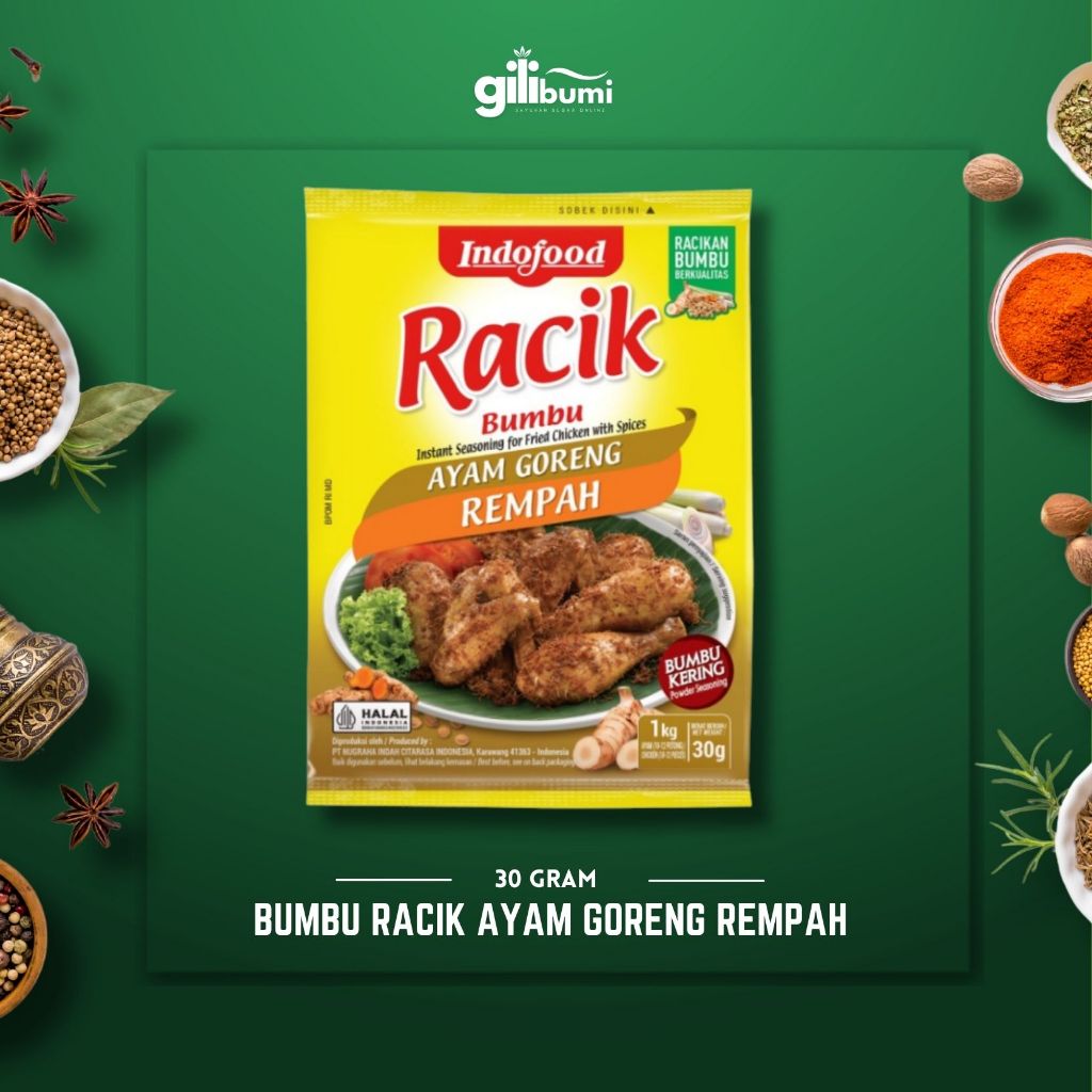 

Bumbu Racik Ayam Goreng Rempah 30gr Indofood