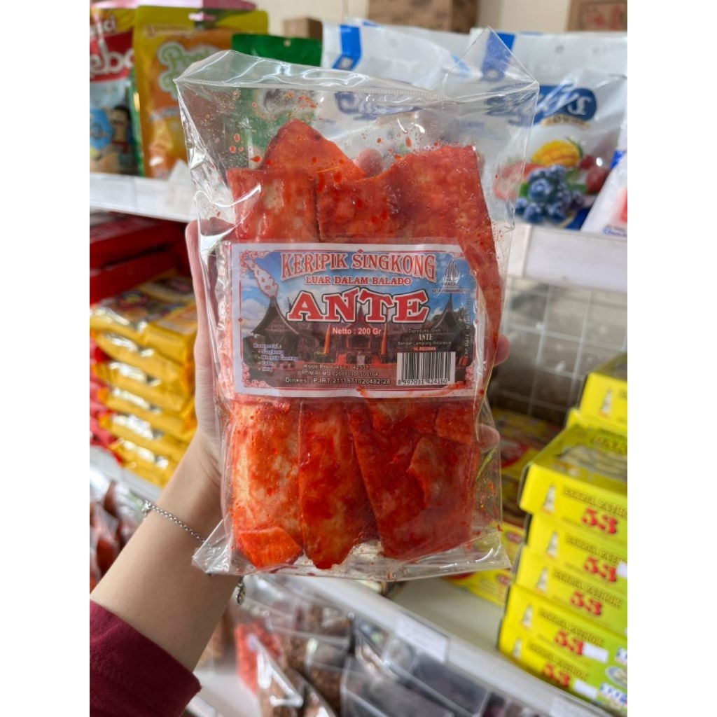 

KERIPIK SINGKONG BALADO ANTE