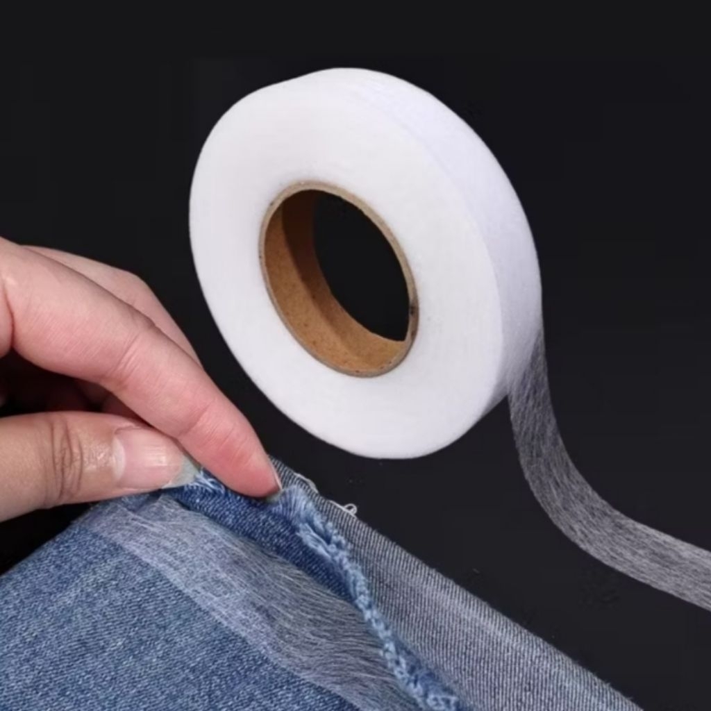 

Lem Kain 2 sisi Panjang 50y (49meter) / Perekat Kain / Lem Sum / Lem Som / Lem Tekstil / Lem Textile