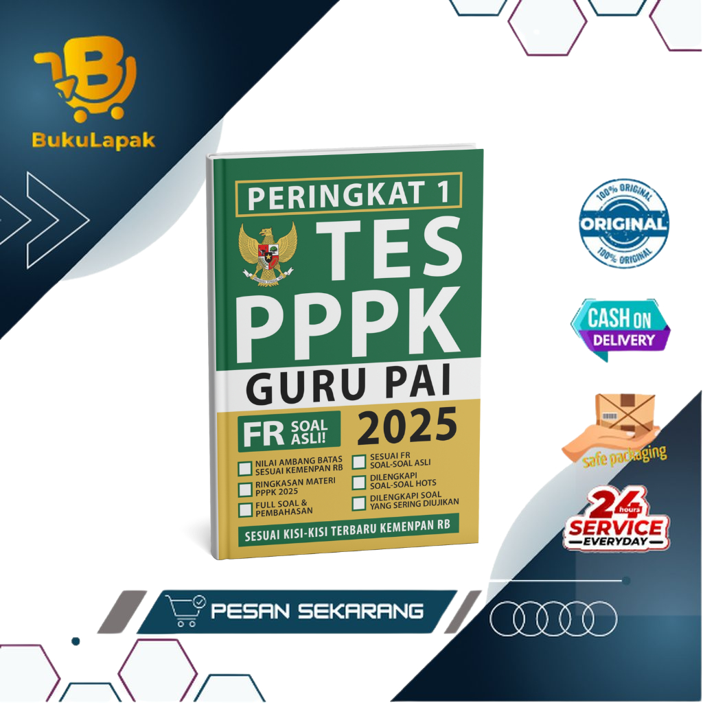 Buku Tes CPNS PPPK - Peringkat 1 PPPK GURU PAI 2025 - PPPK Guru PAI