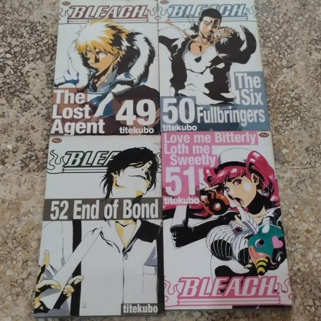 komik bleach cabutan nomor 49, 50, 51, 52 , / tite kubo manga comic shounen