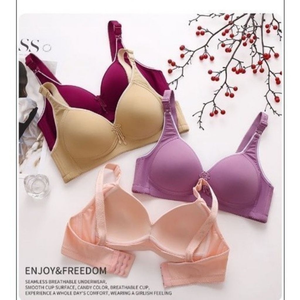 Harga Grosir !!!! Bh Bra Wanita Remaja & Dewasa // Bra Bh Tanpa Kawat Dan Busa Murah Model Terkini M