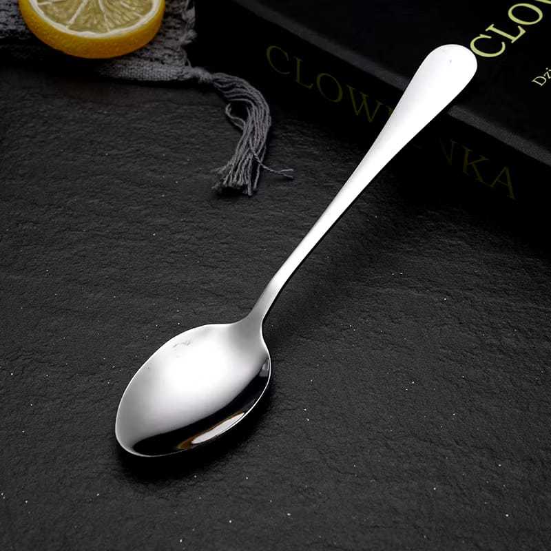 Sendok Makan Tebal Polos isi 12pcs / Sendok Makan Stainless Tebal isi 1 lusin