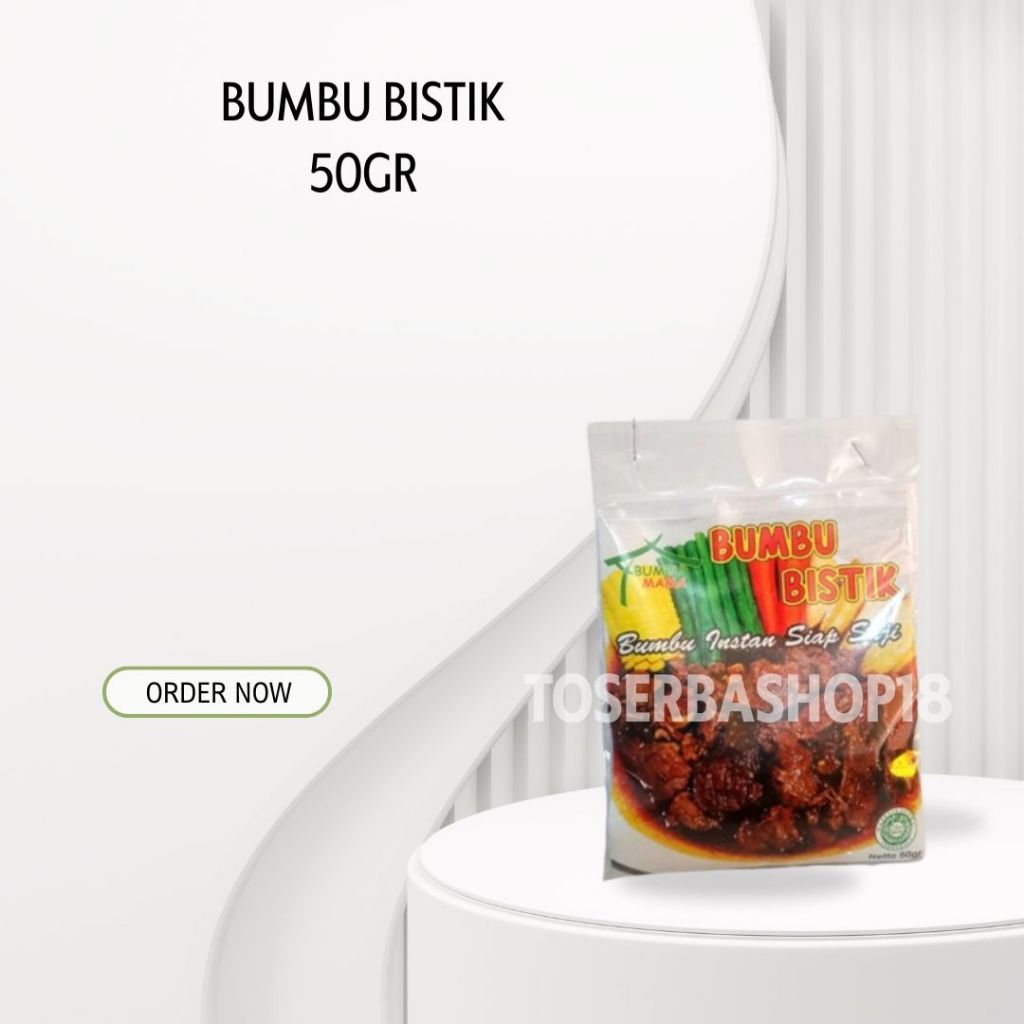 

Bumbu Mama Bumbu Bistik Non MSG 50gram / Bumbu Steak / Bumbu Siap Saji / Halal