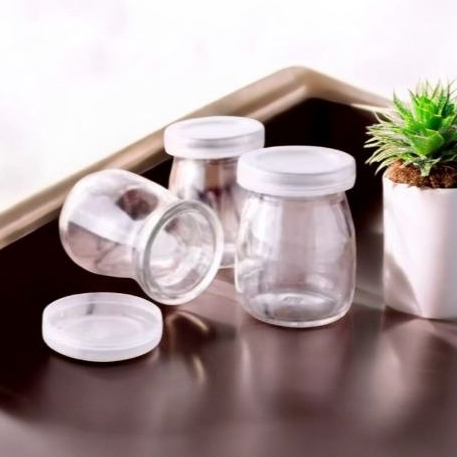 1 Set 6pcs Puding Jar Kaca 100ml GARANSI PECAH
