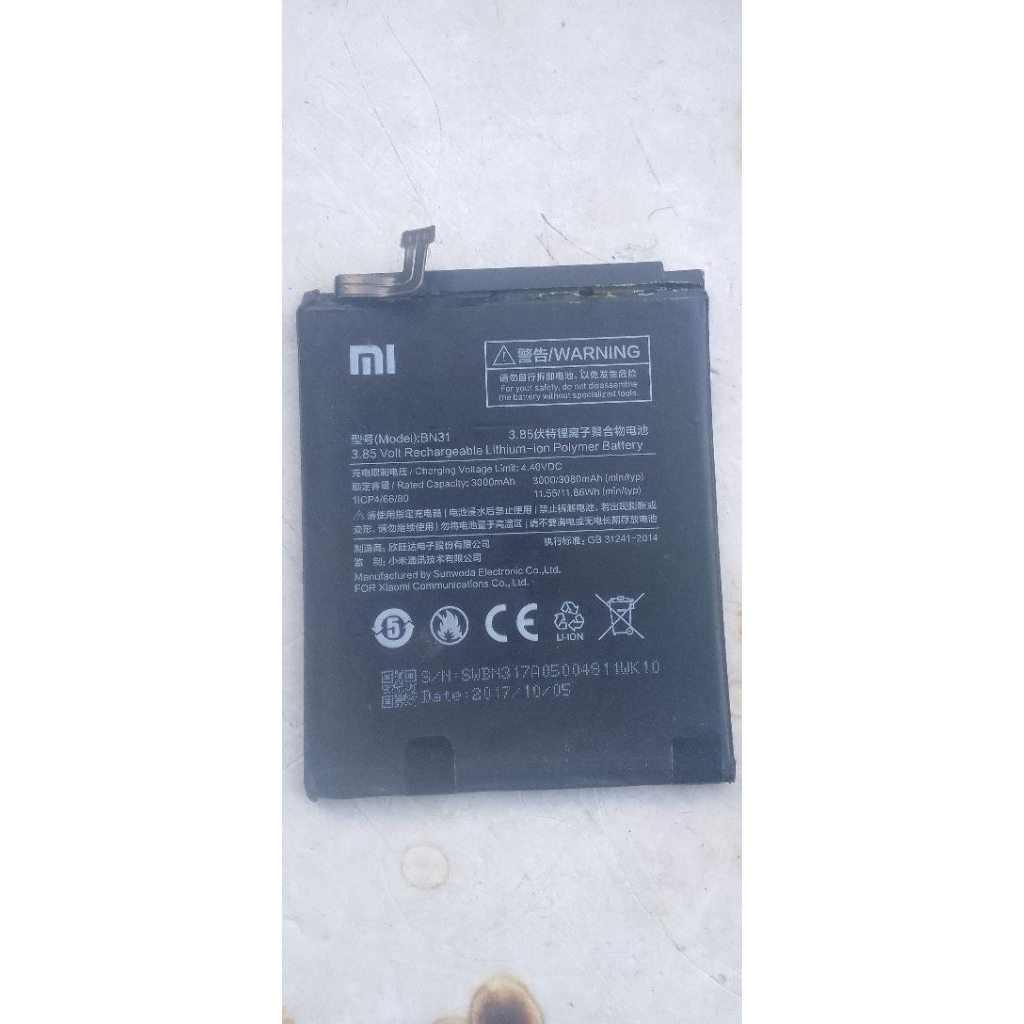 batre bn35 hp redmi5 seken
