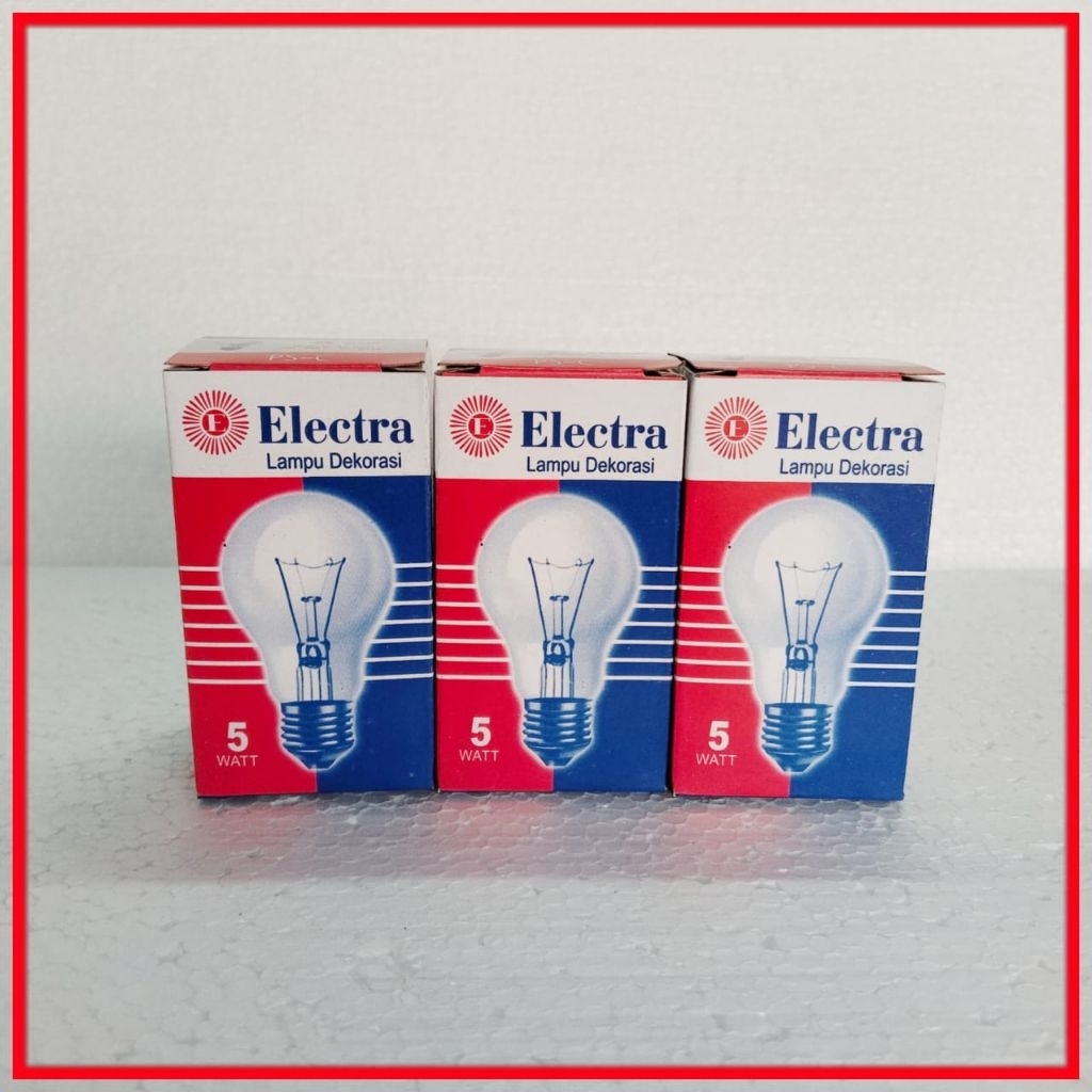 Lampu Pijar Electra 5 Watt ,10 Watt , 15 Watt Lampu Bohlam Elektra