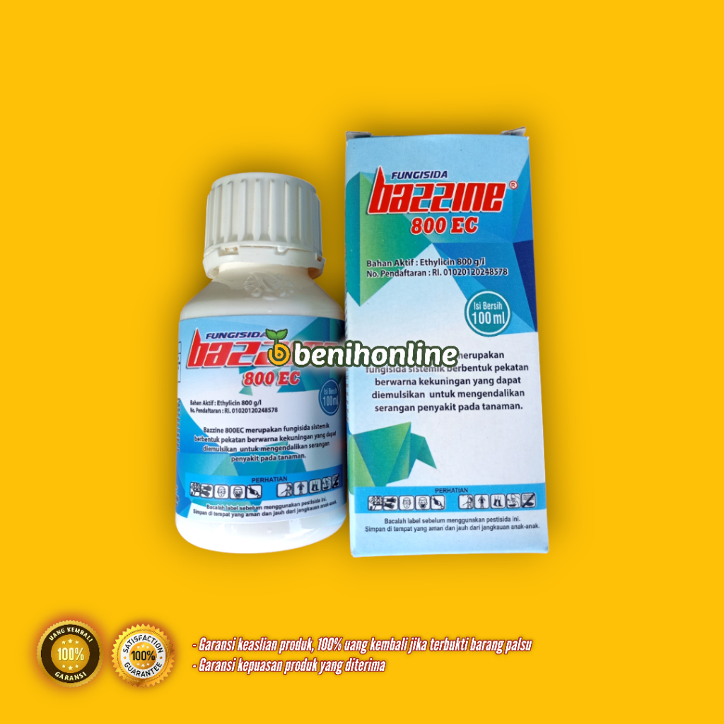 BAZZINE 800 EC fungisida ethlicin 800g/l  sistemik pengendali serangan penyakit 100 ml