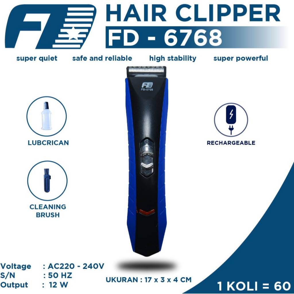 Hair Clipper / Alat Cukur Rambut FD 6768