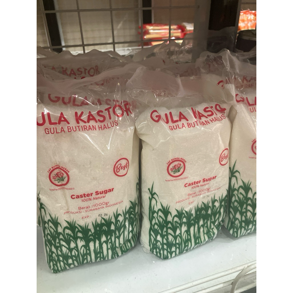 

GULA CASTOR BUNGA MERAH 1kg