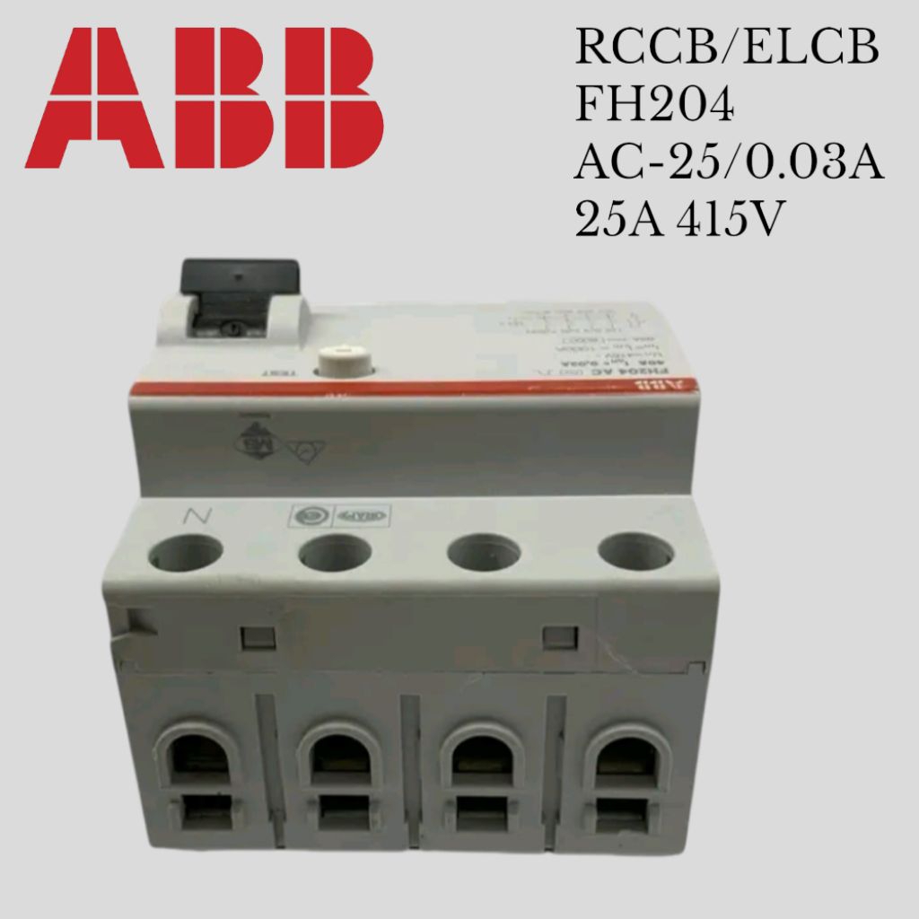 RCCB/ELCB Tipe FH204 Merk ABB