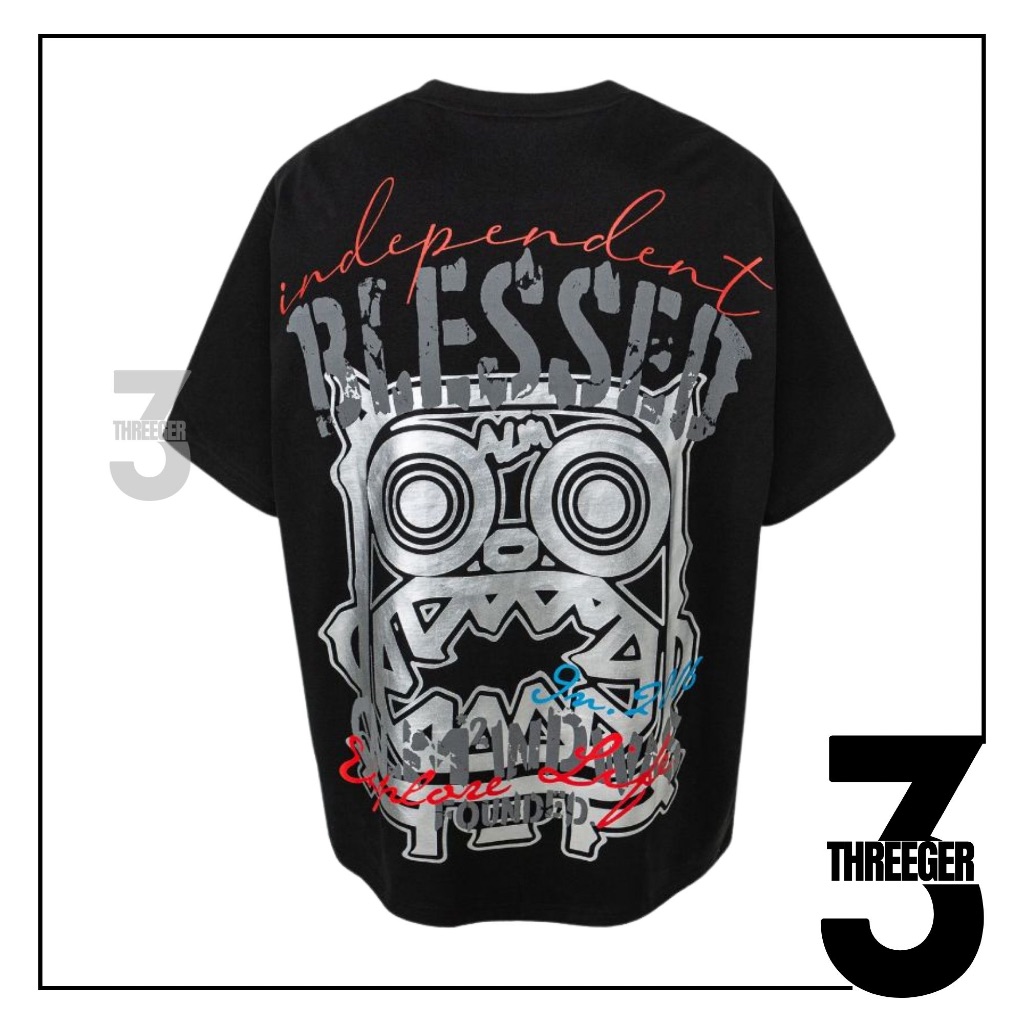 Calmmind Glitch Monster Tee Black Original / Calmmind Original