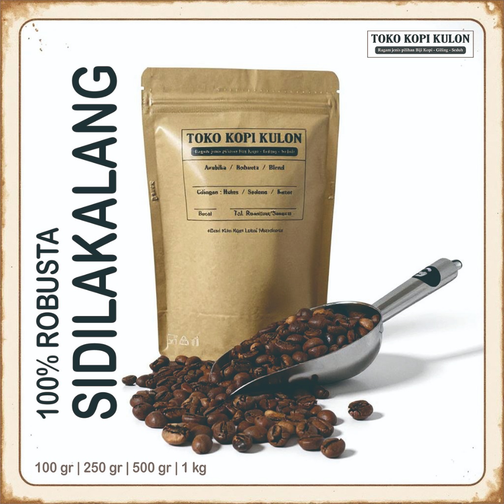 

ROBUSTA SIDIKALANG - Toko Kopi Kulon - Giling Halus/Medium/Kasar - 100 gram