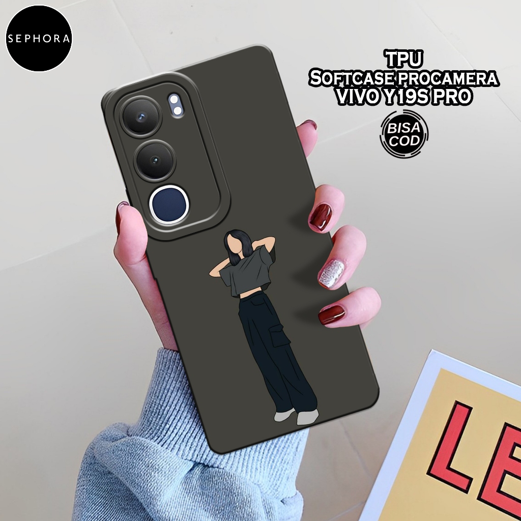 Case VIVO Y19S PRO 2025 Terbaru - Fashion Case Cewe - Softcase VIVO Y19S PRO 2025 - Case Pro Camera 