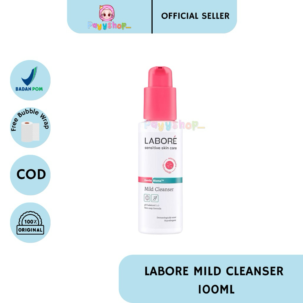 (R3JCET KEMASAN❗️) Labore GentleBiome Mild Cleanser 100ml - Face Wash | Sabun Pembersih Wajah Tekstu
