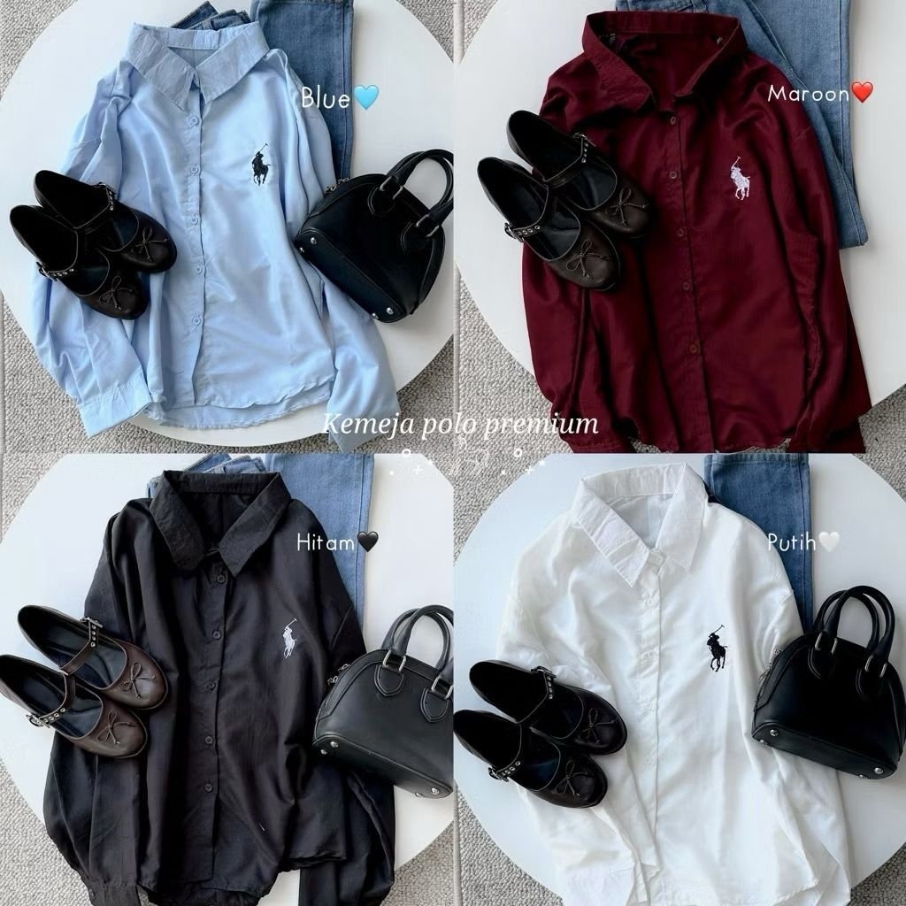 kemeja polo wanita