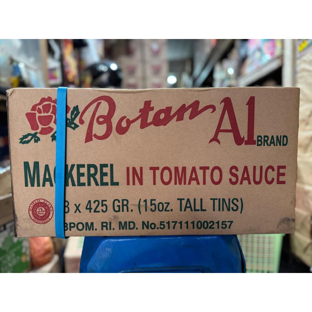 

Botan A1 Mackerel In Tomato Sauce besar @ 48 x 425 gr / 1 dus