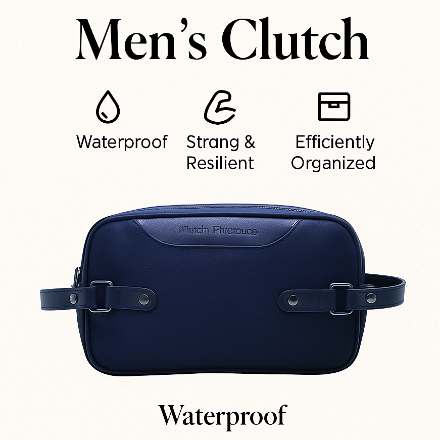 DISKON HSS Clutch Pria Watreproof Hush Puppies 1018-1 Tas Tangan Kulit Elegan Handbag Pria Premium