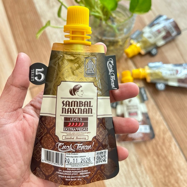 

Sambal Naknan Pouch - Level 5 (EKSTRA PEDAS) • 45 gram NEW VARIANT !!