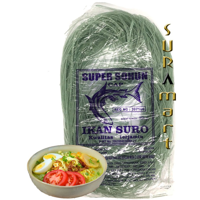 

(350 gr) SURO SUPER SOHUN Mie Suun Biru Bakso Soun Soto Mie Suun