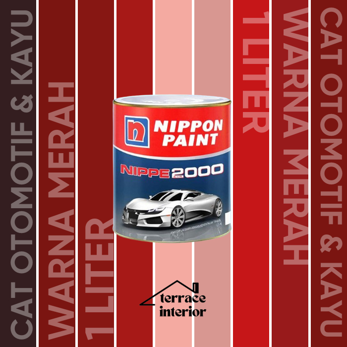 Cat Otomotif dan Kayu Nippe 2000 Warna Merah 1L