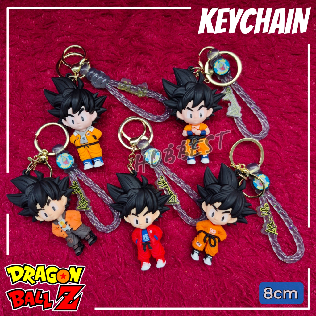 Keychain DRAGON BALL - Gantungan Kunci Tas Ganci Mobil Action Figure Miniatur Pajangan Son Goku