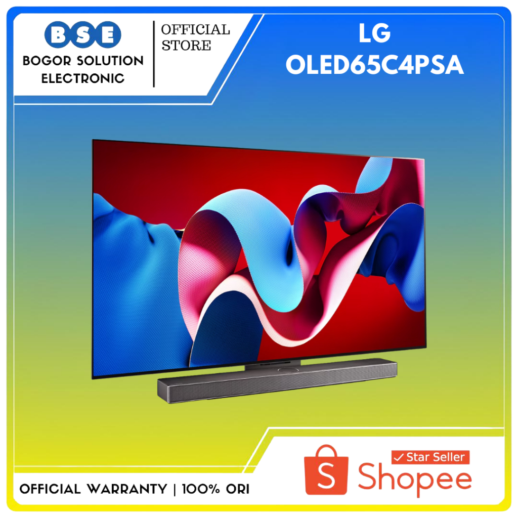 TV OLED 65 Inch LG OLED C4 LG 65C4 OLED 65C4PSA 4K Smart TV Pengganti 65C3 - 65C4