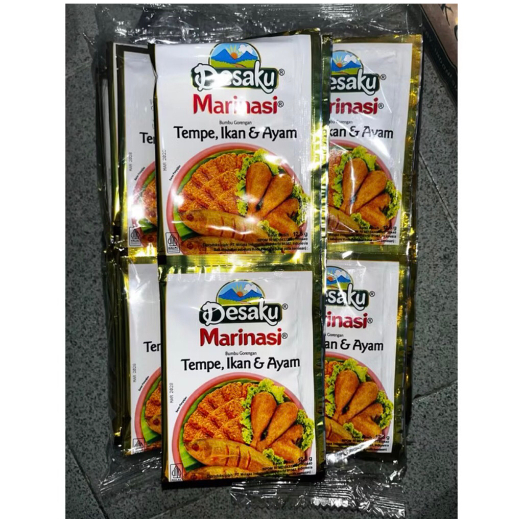 

Desaku marinasi tempe, ikan & ayam