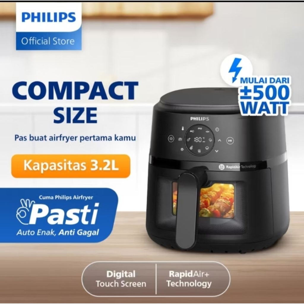 Philips Airfryer Low‑Watt 500 W 3,2L N211